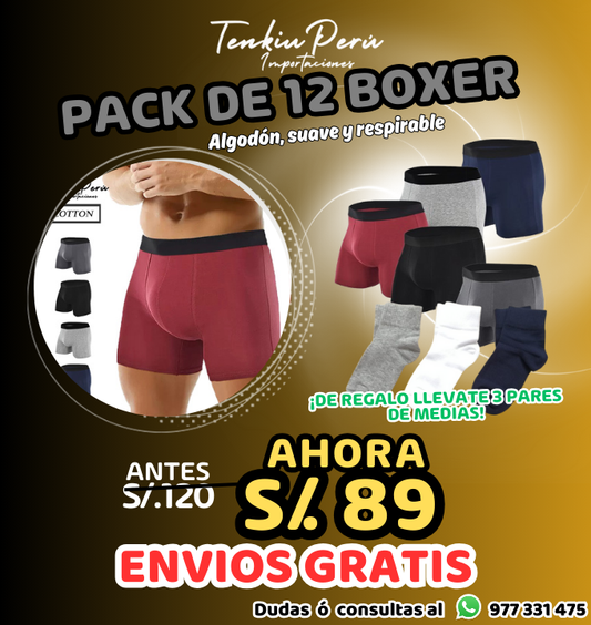 PACK DE 12 BOXER